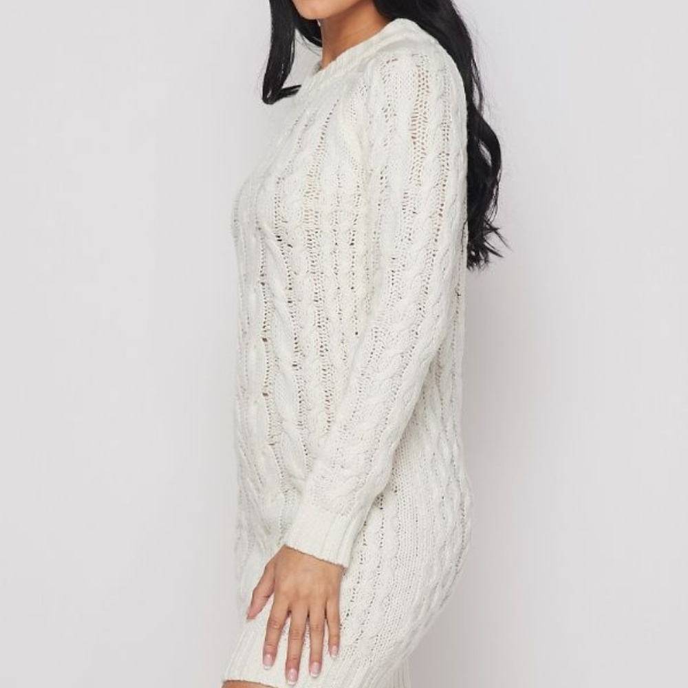 Ivory Sweater Dress - Picture 8 of 10